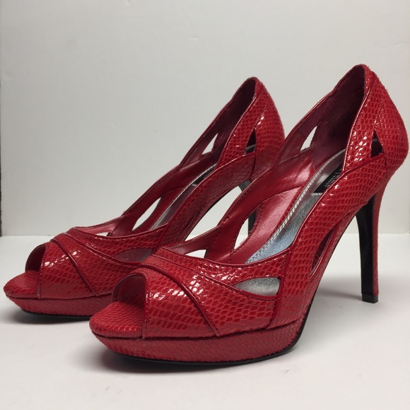 White House Black Market Callie Peep Toe Heel, 7.5 - Picture 1 of 8